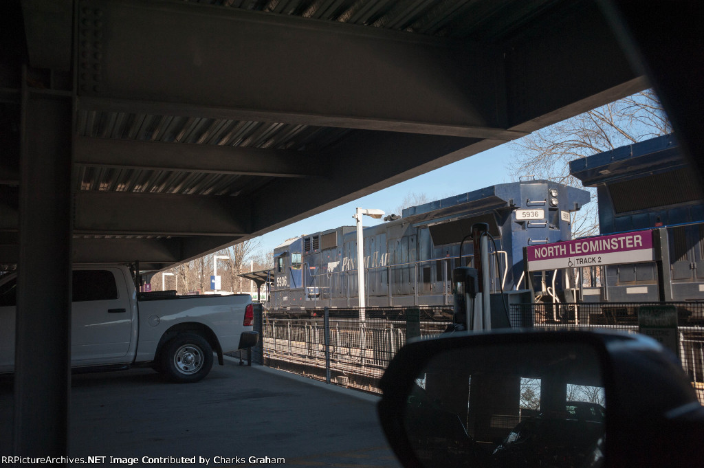 Berx 5936 speeding through the station.